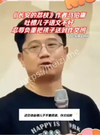 马伯庸儿子语文不好