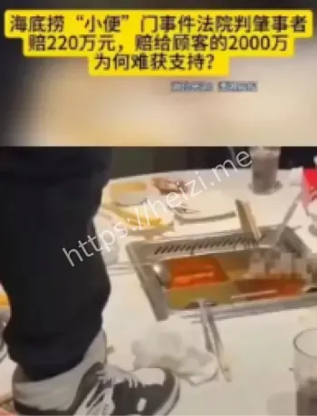 海底捞小便门判决